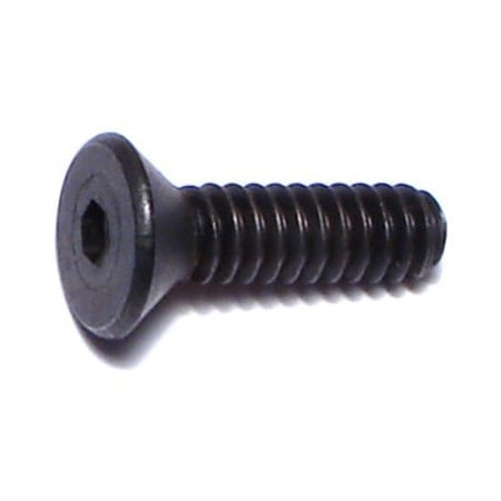 Midwest Fastener #6-32 Socket Head Cap Screw, Flat, Plain Steel, 1/2 in Length, 15 PK 67521